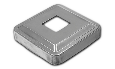 Низ стойки под трубу 20х20 мм, 66х66, высота 16 мм, полированный (AISI 304) k397 купить в Казани