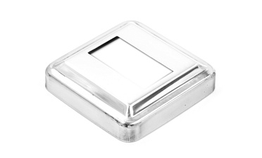 Низ стойки под трубу 40х20 мм, 66х66х0.6, высота 16 мм, полированный (AISI 304) k385-3 купить в Казани Низ стойки под трубу 40х20 мм, 66х66х0.6, высота 16 мм, полированный (AISI 304) k385-3 купить в Казани