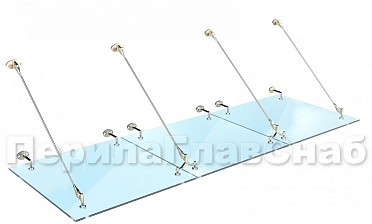 Комплект фурнитуры для козырька 1800х2800 (на вантах/тягах) k671-18-28 купить в Казани