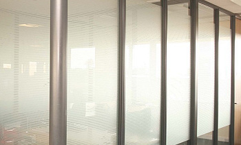 Перегородки из ПВХ и стекла - вариант 1 в Казани. Готовые проекты ПерилаГлавСнаб