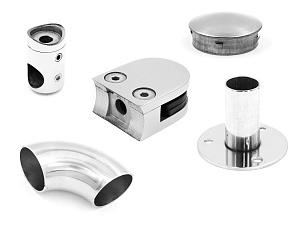 Комплектующие для лестниц, перил и ограждений AISI 316 купить в Казани