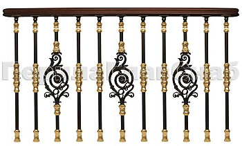 Латунные перила для лестниц серии – Намибия L07 в Казани. Готовые проекты ПерилаГлавСнаб Латунные перила для лестниц серии – Намибия L07 в Казани. Готовые проекты ПерилаГлавСнаб