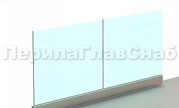 Ограждение без поручня на профиле в Казани. Готовые проекты ПерилаГлавСнаб