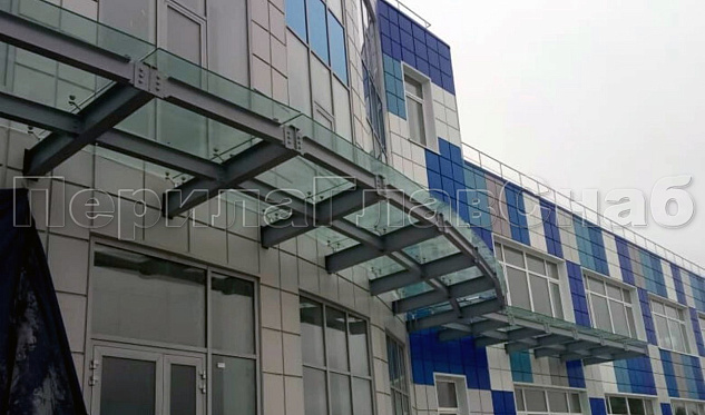 НПО “Наука” фасадный козырек в Казани. Готовые проекты ПерилаГлавСнаб НПО “Наука” фасадный козырек в Казани. Готовые проекты ПерилаГлавСнаб