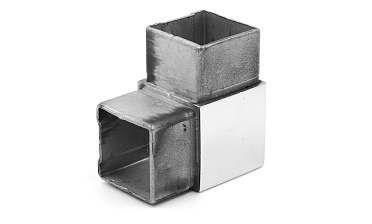 Поворот поручня 40х40 мм, нержавеющая сталь AISI 304, полированная k365 купить в Казани