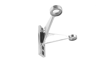 Крепление рутеля к стене, двойное, фланец с тремя отверстиями, AISI 304 k612-2 купить в Казани