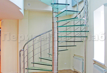 Стеклянные лестницы купить в Казани