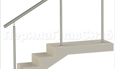 Нержавеющие ограждения без ригелей для крыльца купить в Казани