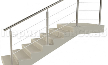 Заполнение из 3ми тросиков (тросик в оболочке) + наконечник для крыльца купить в Казани