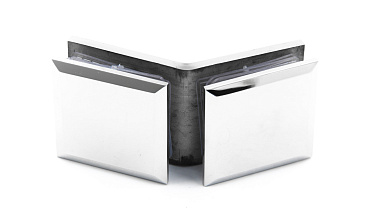 Коннектор для душевой кабины стекло-стекло 135° 45х45 мм латунь-хром t736 PC купить в Казани