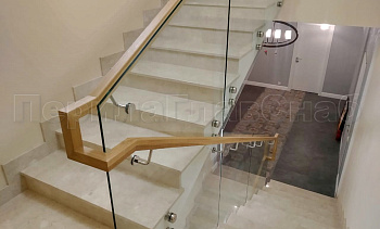 Цельностеклянные ограждения на несущем стекле в Казани. Готовые проекты ПерилаГлавСнаб