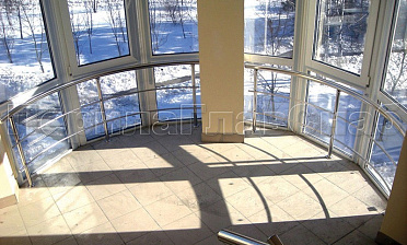 Ригельное ограждение для панорамных окон купить в Казани