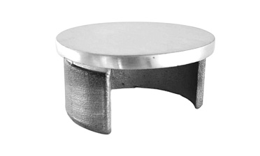 Заглушка для поручня с пазом Ø48.3 мм 4х39 мм шлифованная (AISI 304) k235-2 купить в Казани