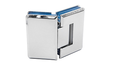 Петля для душевой кабины стекло-стекло 135° 90х55 мм цинк, полированная t302 PZn купить в Казани