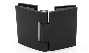 Петля для душевой кабины стекло-стекло 180°, без реза, нержавеющая сталь AISI 304, черная t313 BL купить в Казани Петля для душевой кабины стекло-стекло 180°, без реза, нержавеющая сталь AISI 304, черная t313 BL купить в Казани