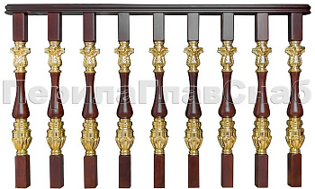 Латунные перила для лестниц серии – Гранд Опера L03 в Казани. Готовые проекты ПерилаГлавСнаб Латунные перила для лестниц серии – Гранд Опера L03 в Казани. Готовые проекты ПерилаГлавСнаб