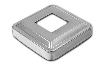 Низ стойки фигурный под трубу 25х25 мм, 66х66х0.4, высота 16 мм, полированный (AISI 304) k374 купить в Казани Низ стойки фигурный под трубу 25х25 мм, 66х66х0.4, высота 16 мм, полированный (AISI 304) k374 купить в Казани