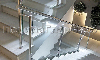 Перила с LED-подсветкой в Казани. Готовые проекты ПерилаГлавСнаб