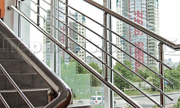 Ограждение на окна из нержавеющей стали в Казани. Готовые проекты ПерилаГлавСнаб