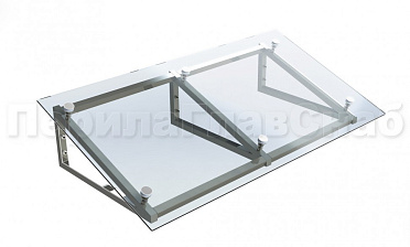 Козырек на треугольном скате на спайдерах купить в Казани