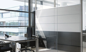 Стеклянные перегородки - вариант 7 в Казани. Готовые проекты ПерилаГлавСнаб