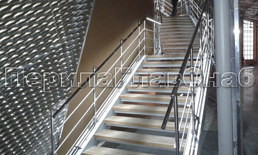 Нержавеющие перила и ограждения с подсветкой купить в Казани