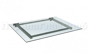 Козырек из поликарбоната на прямом каркасе купить в Казани