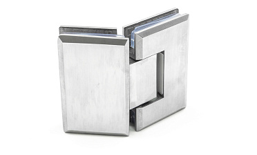 Петля для душевой стекло-стекло 90х55 мм, 135°, нержавеющая сталь AISI 304, шлифованная t302 SSS купить в Казани