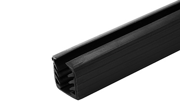 Уплотнитель в поручень с пазом 24х24 под LED ленту на стекло 12мм EPDM (палки 3 м) Фk300 купить в Казани