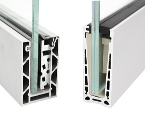 Алюминиевый профиль для стекла зажимной купить в Казани