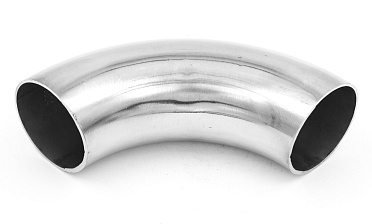 Длинный отвод поручня под сварку Ø50.8х180х1.5 мм, длина 180 мм, полированный 400 Grit, (aisi 304) k021-11 купить в Казани