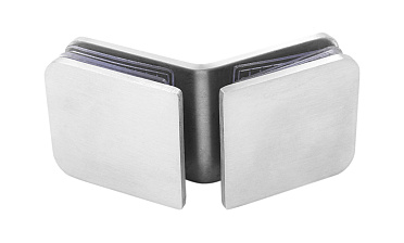 Коннектор для душевой кабины стекло-стекло 135° 45х45 мм шлифованный t726-2 SSS  купить в Казани