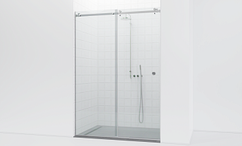 Комплект фурнитуры для душевой перегородки в проеме на профиле с раздвижной дверью t562-1 в Казани. Готовые проекты ПерилаГлавСнаб