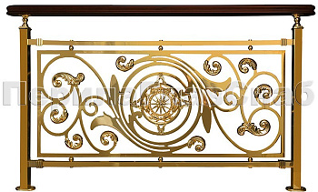 Латунные ограждения лестниц серии – Людовик XL03 в Казани. Готовые проекты ПерилаГлавСнаб Латунные ограждения лестниц серии – Людовик XL03 в Казани. Готовые проекты ПерилаГлавСнаб