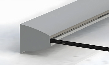 Профиль козырьковый алюминиевый анодированный k300-3  купить в Казани