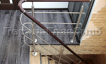 Ограждения из нержавеющей стали с тремя ригелями в Казани. Готовые проекты ПерилаГлавСнаб