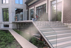 Стеклянные ограждения для улицы в Казани. Готовые проекты ПерилаГлавСнаб - фото 8