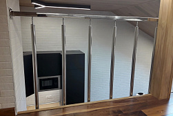 Перила и ограждения с вертикальным заполнением в Казани. Готовые проекты ПерилаГлавСнаб - фото 11