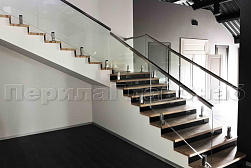 Ограждения лестничных маршей в Казани. Готовые проекты ПерилаГлавСнаб - фото 10