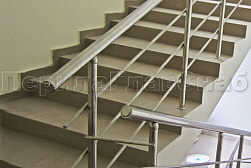 Ограждения из нержавеющей стали с тремя ригелями в Казани. Готовые проекты ПерилаГлавСнаб - фото 16