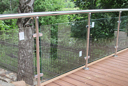 Перила и ограждения для террас в Казани. Готовые проекты ПерилаГлавСнаб - фото 23