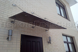 Стеклянные козырьки на вантах в Казани. Готовые проекты ПерилаГлавСнаб - фото 27