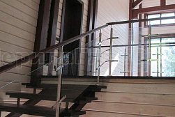 Перила и ограждения из нержавейки и дерева в Казани. Готовые проекты ПерилаГлавСнаб - фото 10