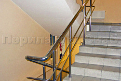 Перила и ограждения из нержавеющей стали с двумя ригелями в Казани. Готовые проекты ПерилаГлавСнаб - фото 11