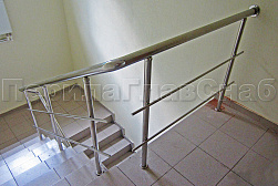Перила и ограждения из нержавеющей стали с двумя ригелями в Казани. Готовые проекты ПерилаГлавСнаб - фото 14