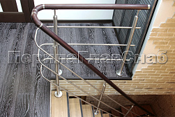 Перила и ограждения из нержавейки и дерева в Казани. Готовые проекты ПерилаГлавСнаб - фото 3