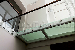 Цельностеклянные ограждения на несущем стекле в Казани. Готовые проекты ПерилаГлавСнаб - фото 27