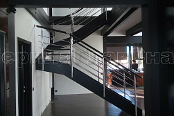 Перила для лестниц из металла в Казани. Готовые проекты ПерилаГлавСнаб - фото 8