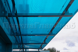 Консольные козырьки и навесы в Казани. Готовые проекты ПерилаГлавСнаб - фото 5