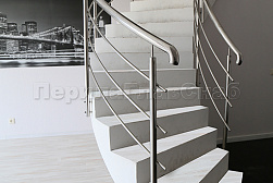 Перила для лестниц из металла в Казани. Готовые проекты ПерилаГлавСнаб - фото 7